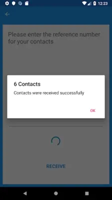 Immediate Contact Transfer android App screenshot 0